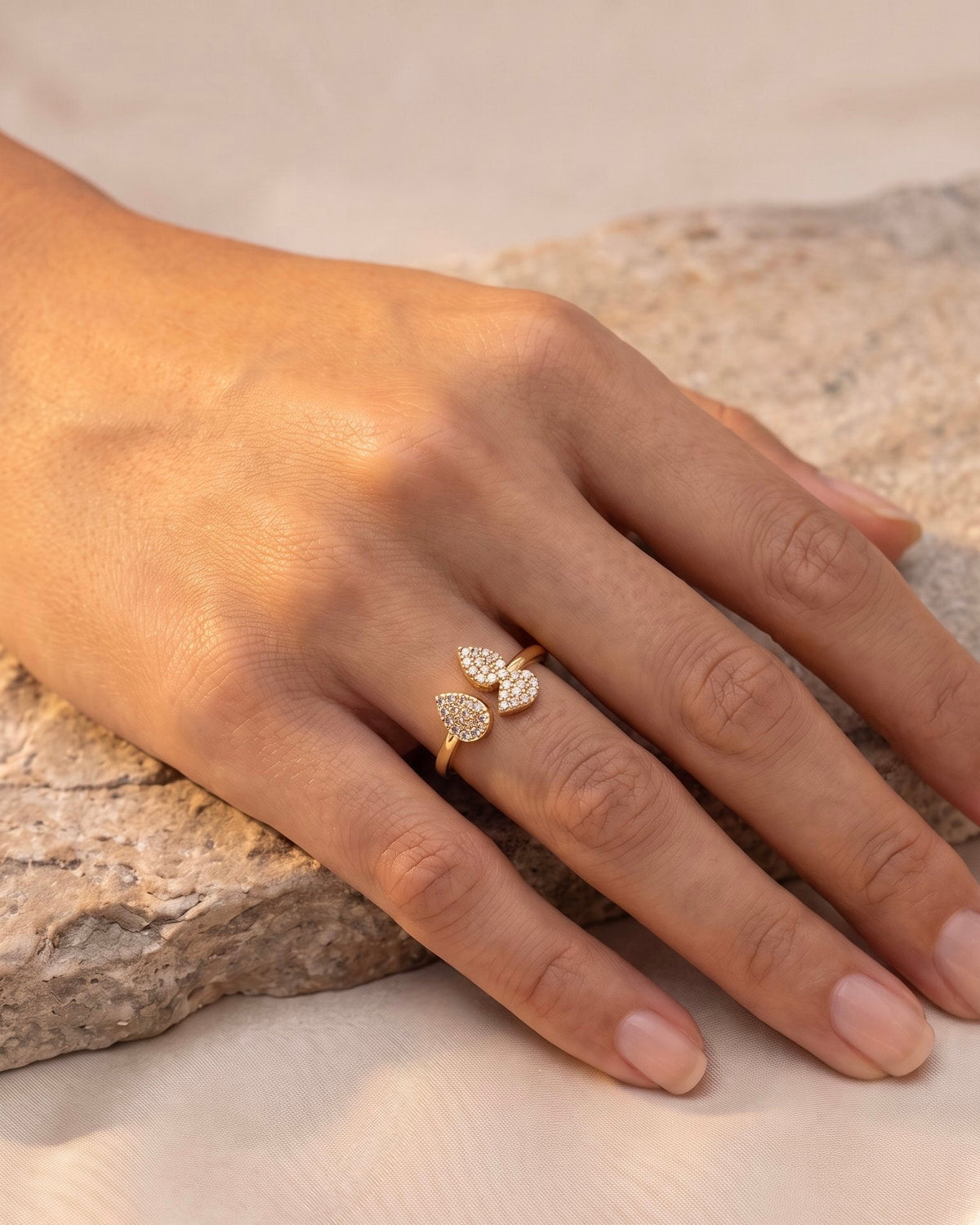 Trèfle Zirkonia Ring