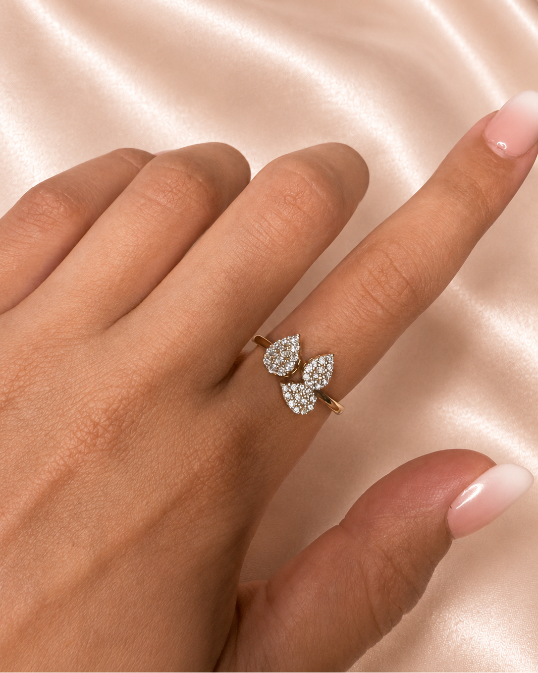 Trèfle Zirkonia Ring