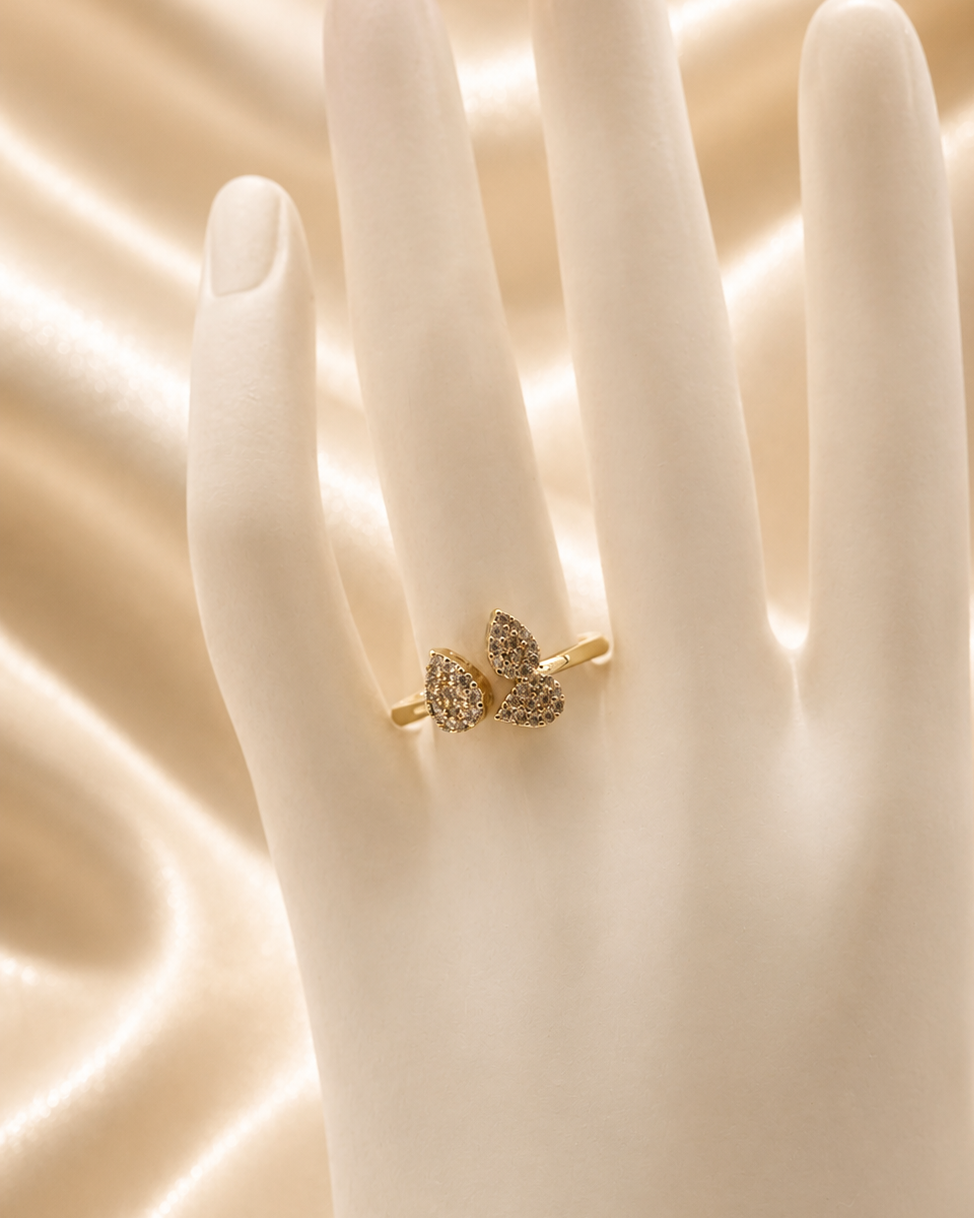Trèfle Zirkonia Ring